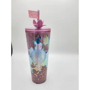 NEW Starbucks 2025 Cherry Blossom 24oz Tumbler W/Blossom Topper
